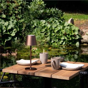 LED Bordlampe Klio, Mocca