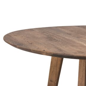 Rundt caf�-/bar-/sofabord i massiv eg - �100 cm - valgfri farve (Boston)