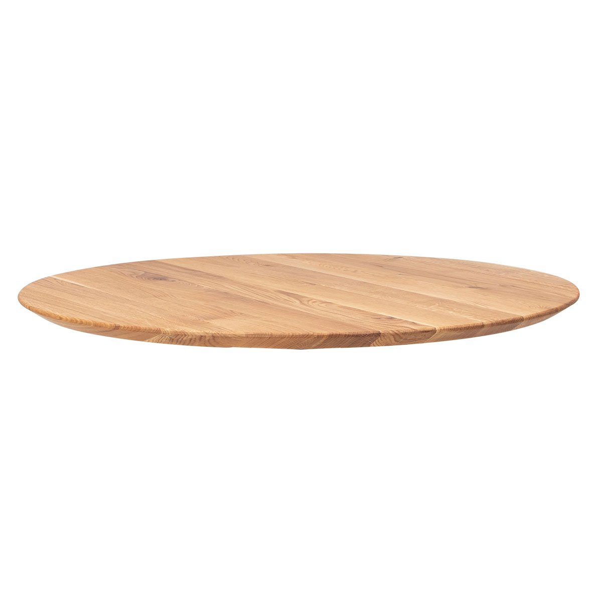 Boston �128 x 3  cm rund caf�-/bar-/sofabord plade i massiv eg -  - 8 valgfrie olie farver 