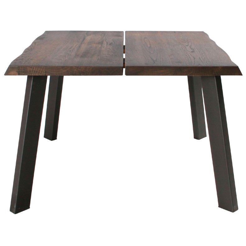 Caf�-/bar-/sofabord i massiv eg - 80 x 80 cm - valgfri farve (Curve)