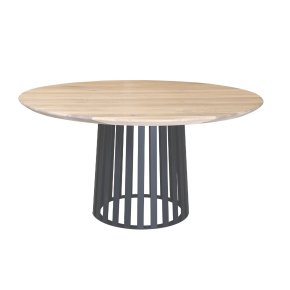 Halfmoon bordstel base, sort for borde �128 - �180cm.