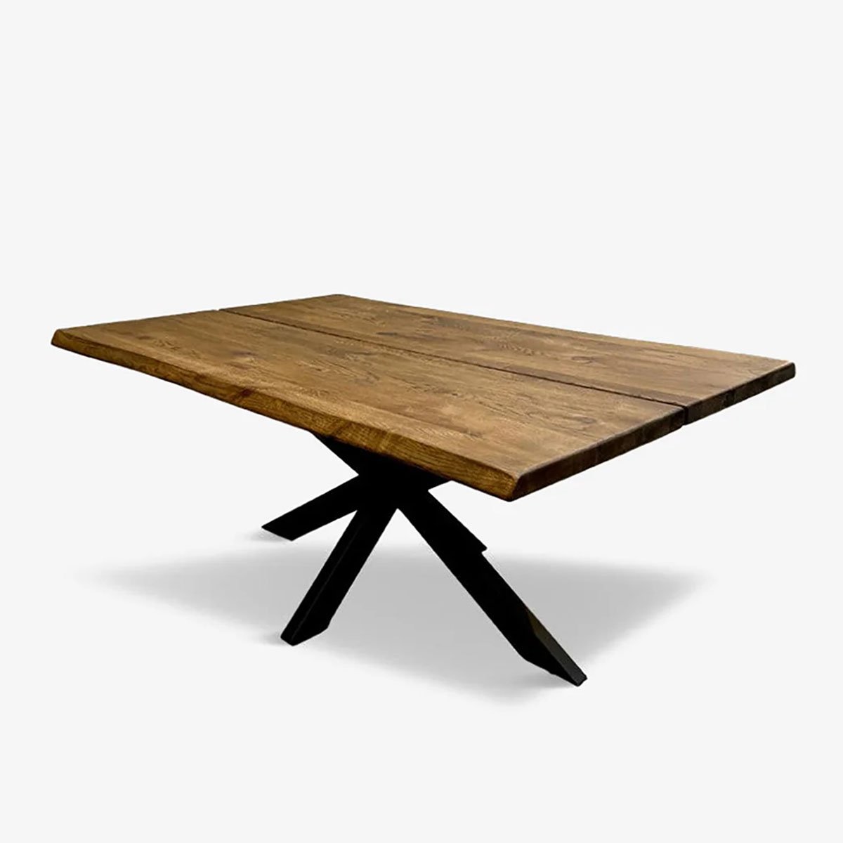 Hugin 120 x 80 x 4 cm bordplade i massiv eg - 8 valgfri olie farve - FSC-certificeret eg