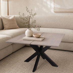 Vidar 80x80x3cm.  sofabordplade i massiv eg - 8 valgfri farve 