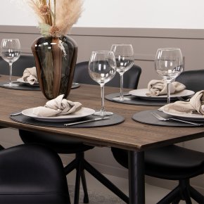 Caf�-/bar-/sofabord i massiv eg - 80 x 80 cm - valgfri farve (Vidar)