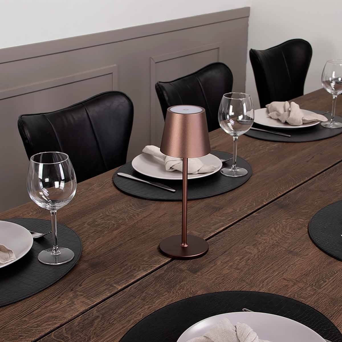 LED Bordlampe Klio, Mocca
