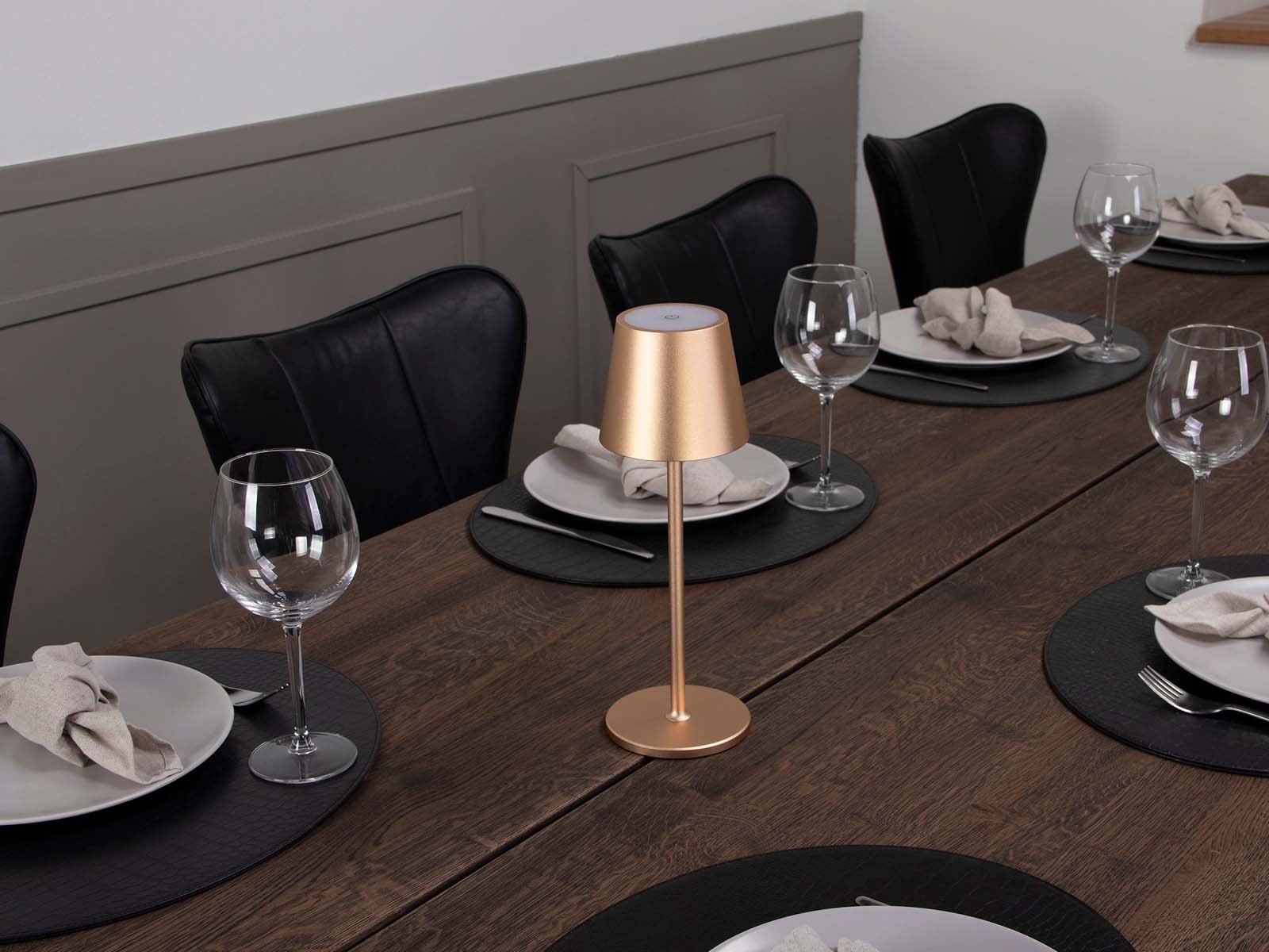 LED Bordlampe Klio, Guld