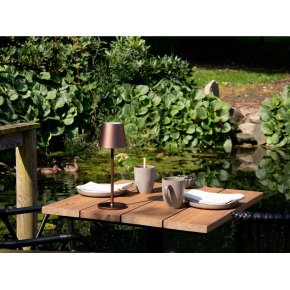 LED Bordlampe Klio, Mocca