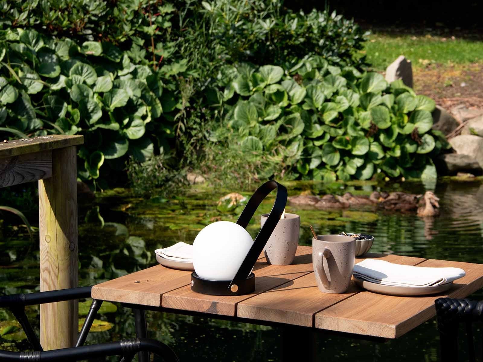 LED Bordlampe Dione, Sort