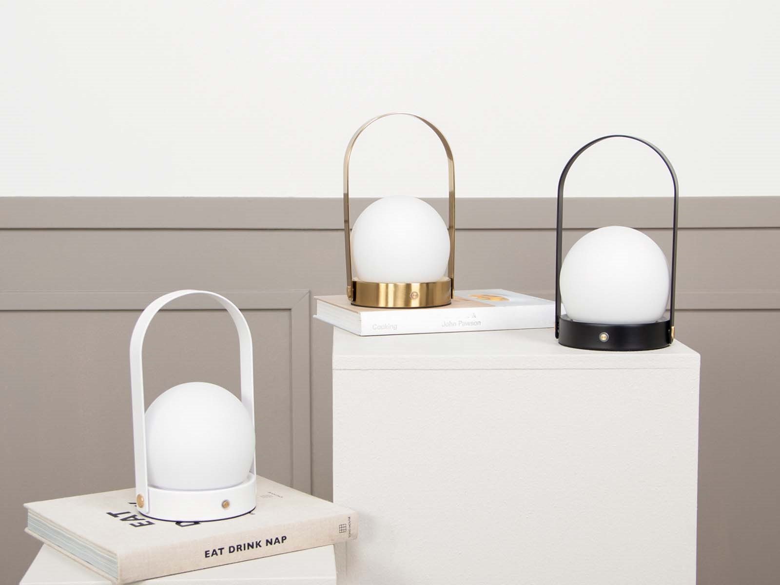 LED Bordlampe Dione, Hvid