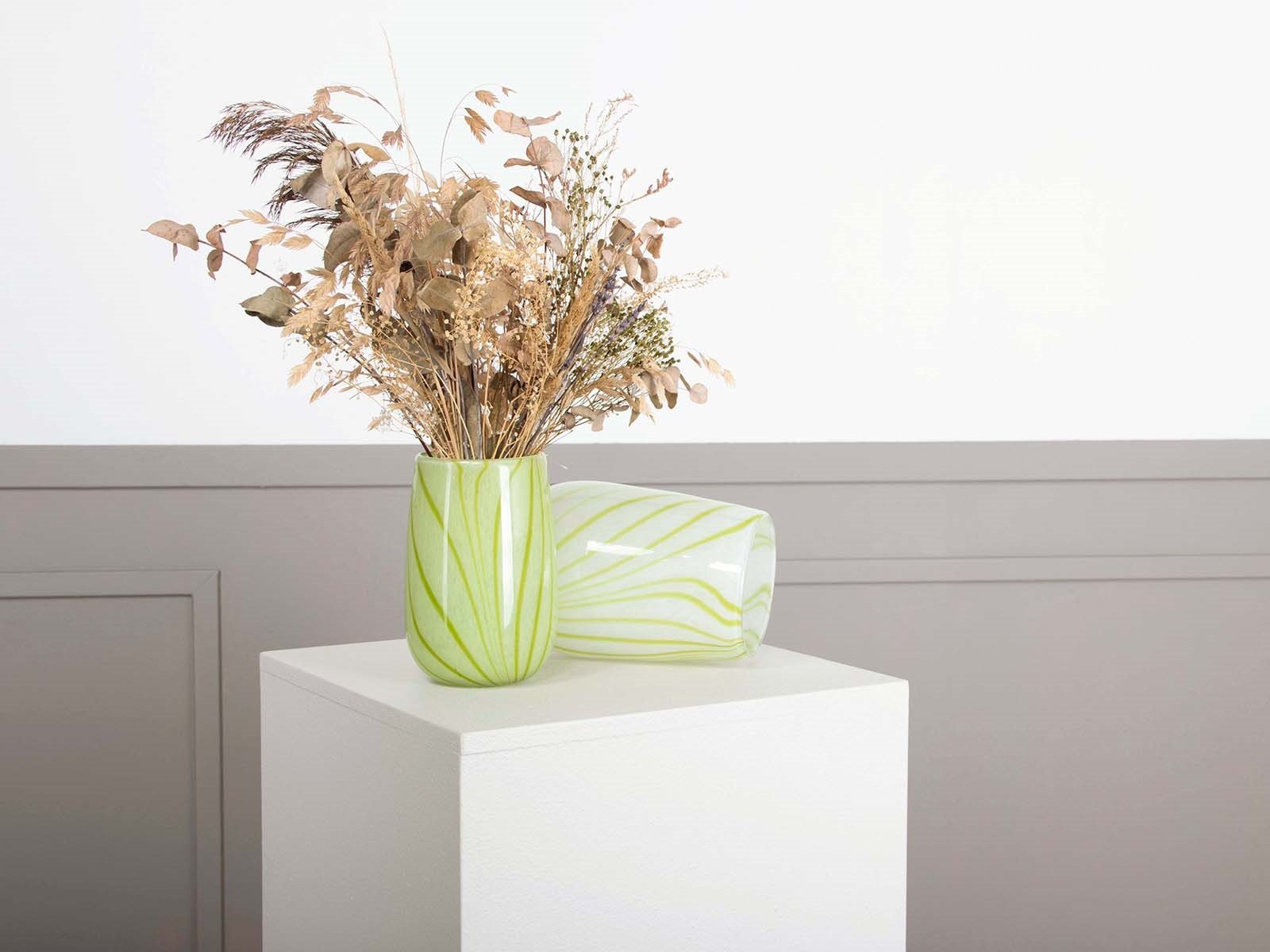 Vase - Zinnia, lime (Restparti)