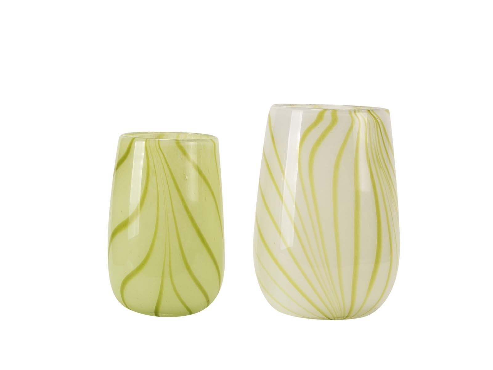 Vase - Zinnia, lime (Restparti)