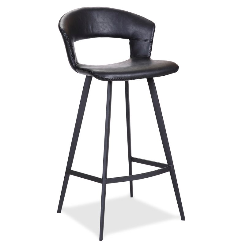 Barstol sort lav (Model: Tora)