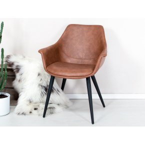 Spisebordsstol Cognac (Model: Signe)