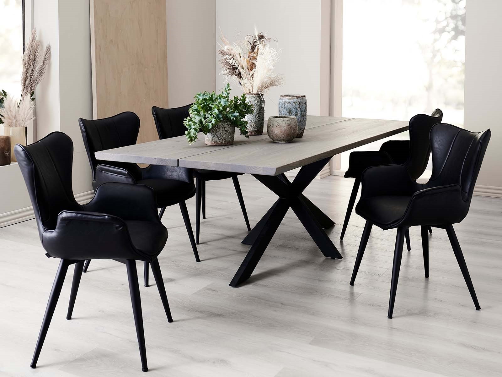 Spisebordsstol Sort (Model: Mist)