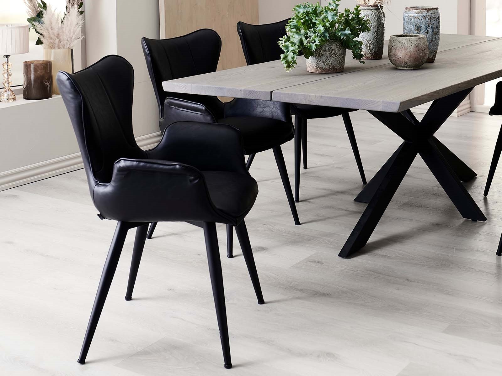 Spisebordsstol Sort (Model: Mist)