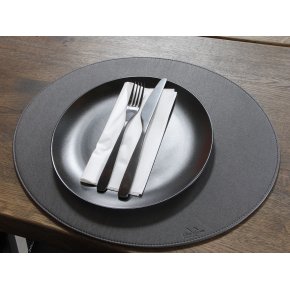 Oval d�kkeserviet - M�rkegr� PU - HARD