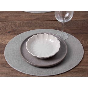 Oval d�kkeserviet - Gr� slange m�nster PU - HARD (Restparti)