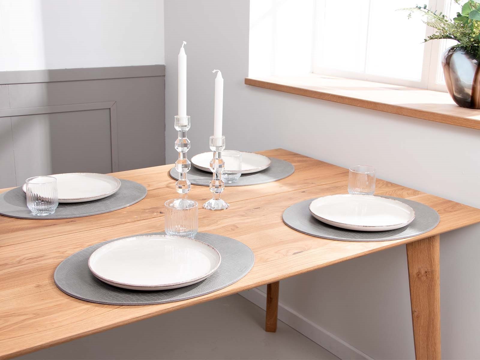 Oval d�kkeserviet - Gr� slange m�nster PU - HARD (Restparti)