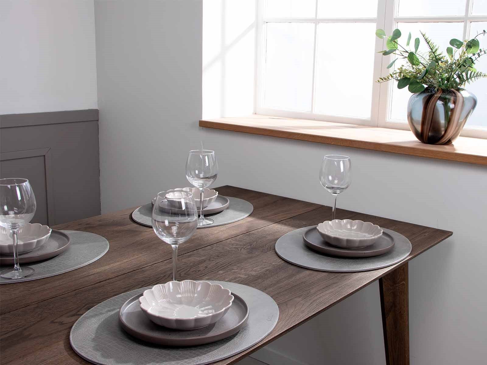 Oval d�kkeserviet - Gr� slange m�nster PU - HARD (Restparti)