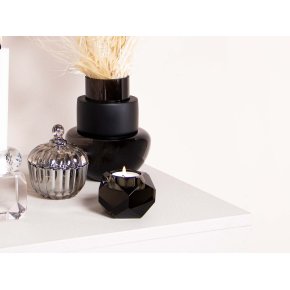 Krystal fyrfadsstage - Taks, smoke (Restparti)