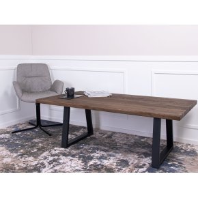 Caf�-/barbord i massiv eg - 140 x 80 cm - valgfri farve (Asta)
