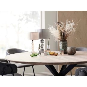 Krystal fyrfadsstage - Honeysuckle, smoke/klar/champagne (Restparti)