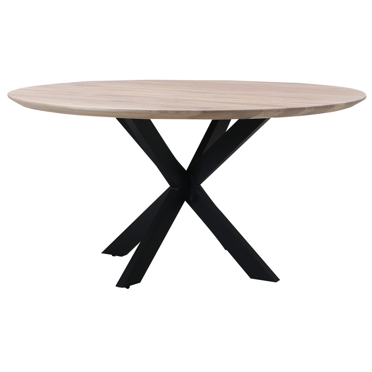 Boston rund caf�-/bar-/sofabord plade i massiv eg - �128 x 3  cm - 8 valgfrie olie farver 