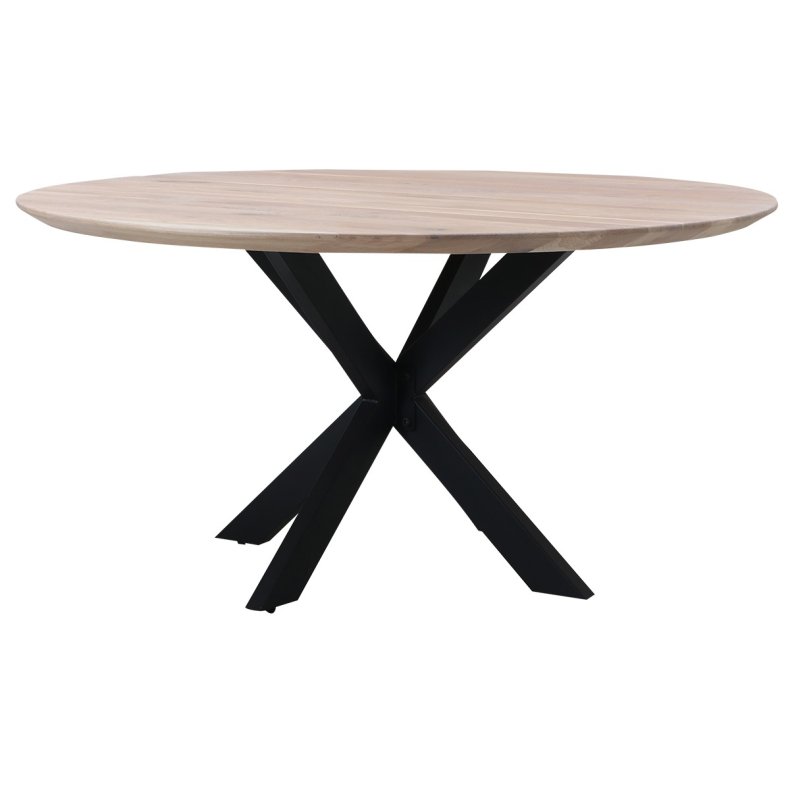 Rundt caf�-/bar-/sofabord i massiv eg - �100 cm - valgfri farve (Boston)