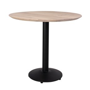 Rundt caf�-/bar-/sofabord i massiv eg - �80 cm - valgfri farve (Boston)