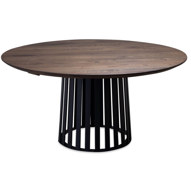 Rundt spisebord i massiv eg - �150 cm - valgfri farve (Chicago)