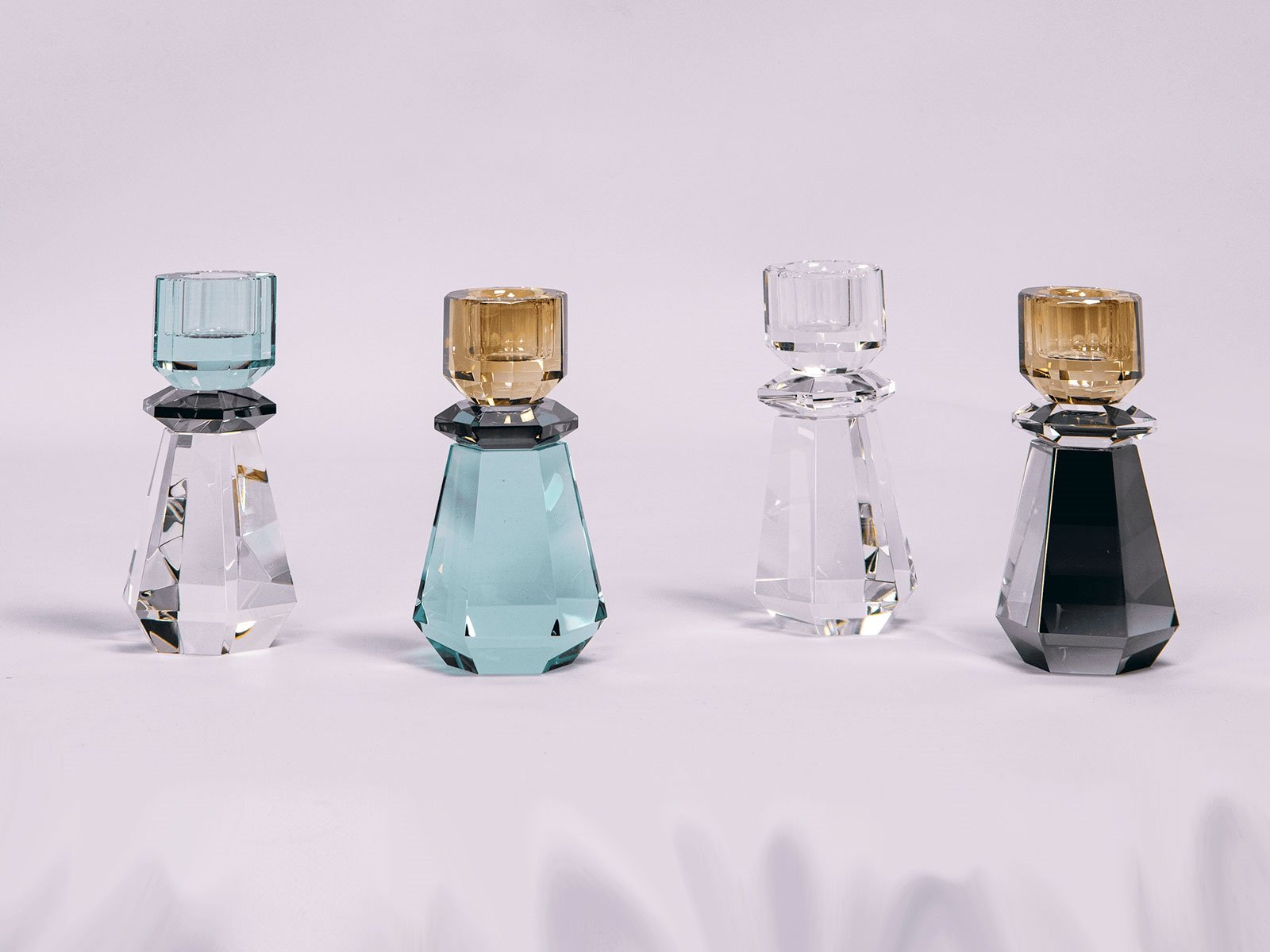 Klar krystal lysestage - Clematis (Restparti)