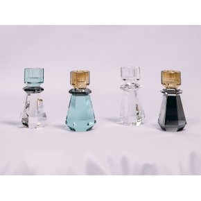 Klar krystal lysestage - Clematis (Restparti)