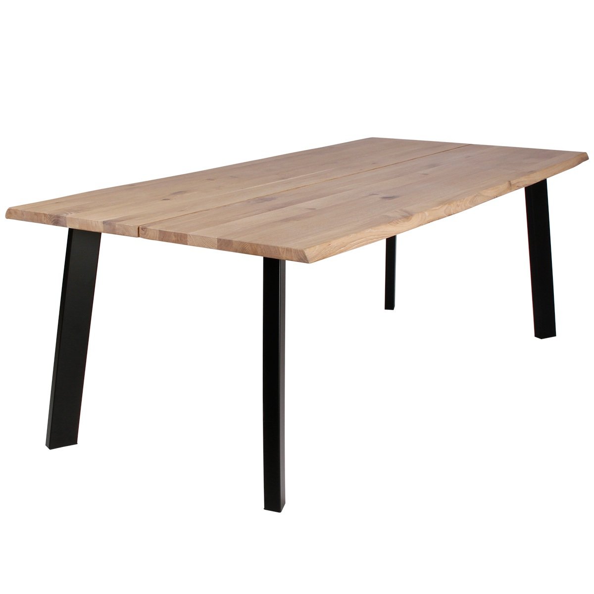 Plankebord i massiv eg - 295 x 95 cm - valgfri farve (Curve)