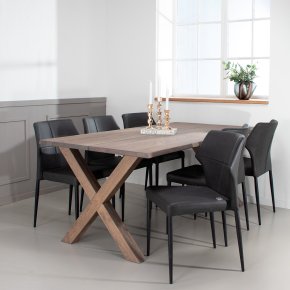 Plankebord i massiv eg - 180 x 95 cm - valgfri farve (Curve)