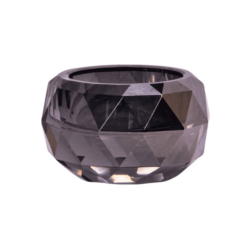 Krystal fyrfadsstage - Georgine, smoke (Restparti)