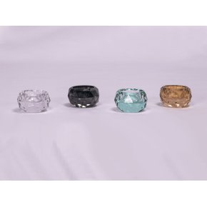 Krystal fyrfadsstage - Georgine, champagne (Restparti)