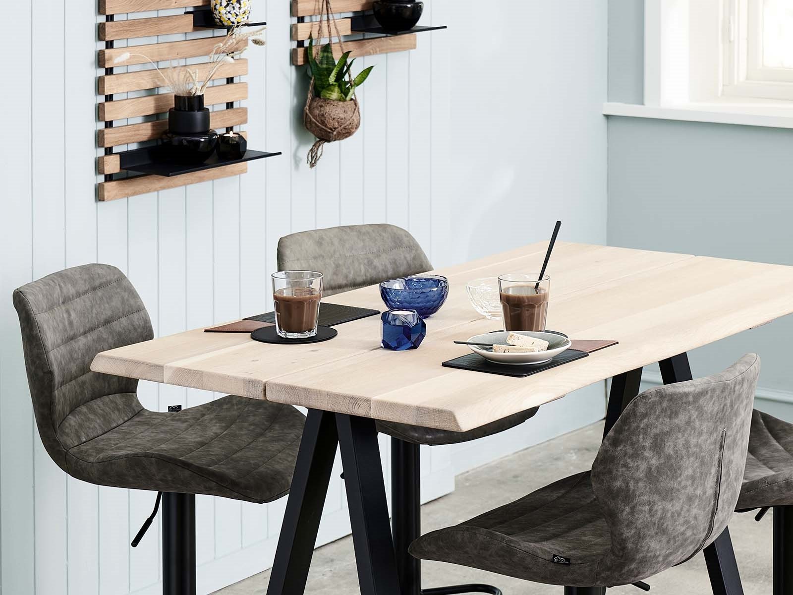 Krystal fyrfadsstage - Taks, bl� (Restparti)