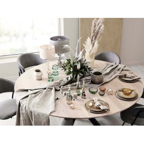 Krystal fyrfadsstage - Honeysuckle, smoke/klar/champagne (Restparti)