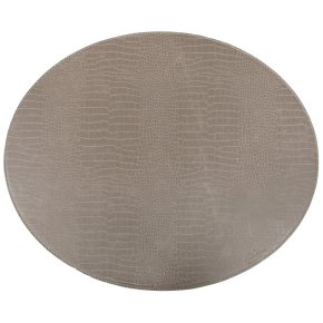 Oval d�kkeserviet - Gr� slange m�nster PU - HARD (Restparti)