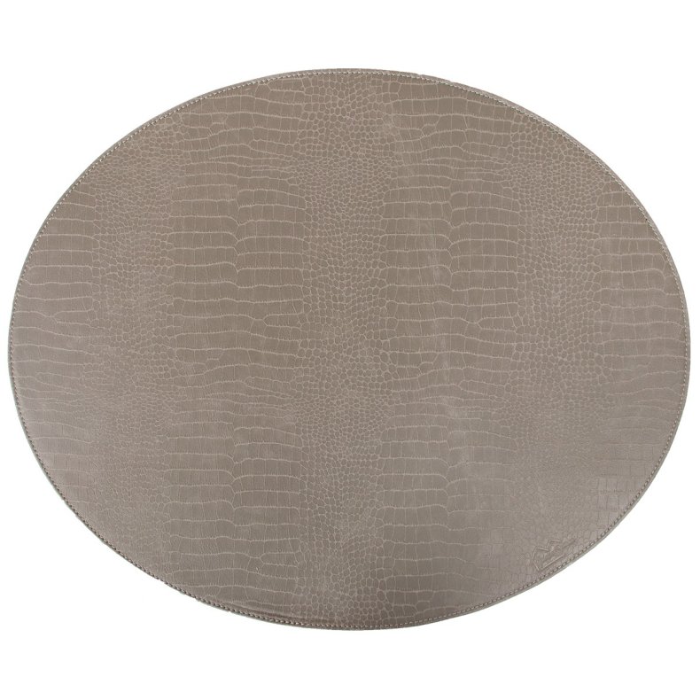 Oval d�kkeserviet - Gr� slange m�nster PU - HARD (Restparti)