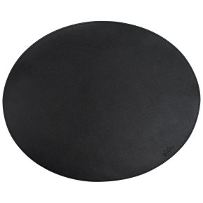 Oval d�kkeserviet - Sort PU - SOFT