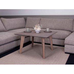 Caf�-/bar-/sofabord i massiv eg - 80 x 80 cm - valgfri farve (Vidar)